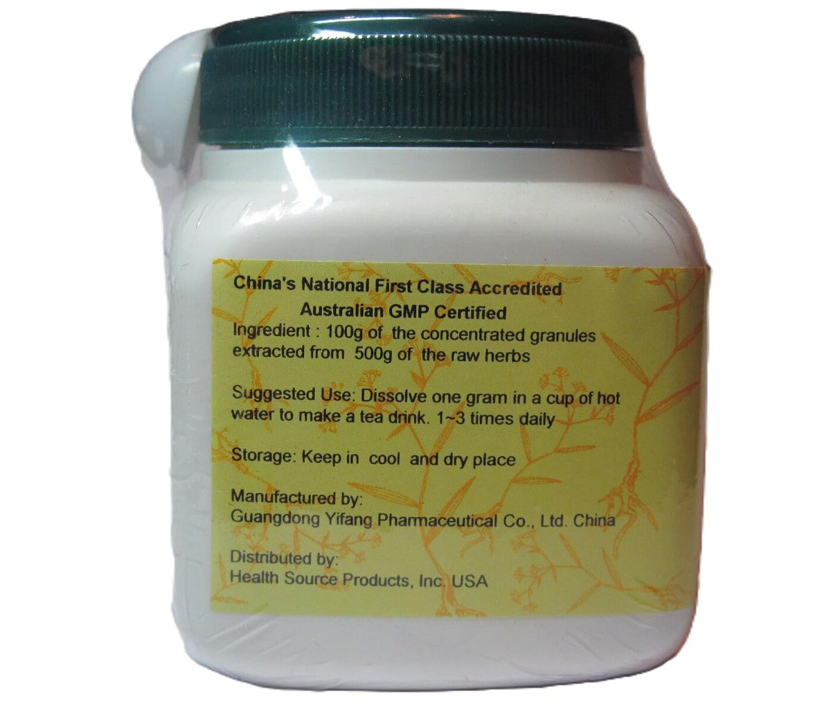 E-Fong Xi Xian Cao granules 100g, contenu et utilisation