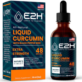 E2H Complément Alimentaire Liquide de Curcuma 60 ml avec pipette