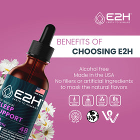 E2H Complément Alimentaire Sommeil 60ml sur une table
