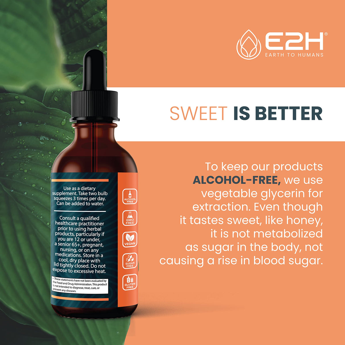 E2H Cordyceps Complément Alimentaire 60 ml - texture liquide
