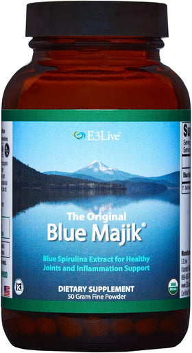 E3LIVE Blue Majik 60 g sachet de poudre de spiruline