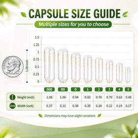 EaccoViigr capsules vides taille 0 vue de près