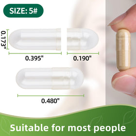 EaccoViigr capsules vides taille 5, remplissage manuel