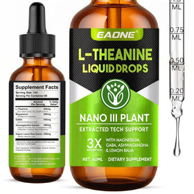 EAONE L-Theanine gouttes liquides 400mg flacon avant