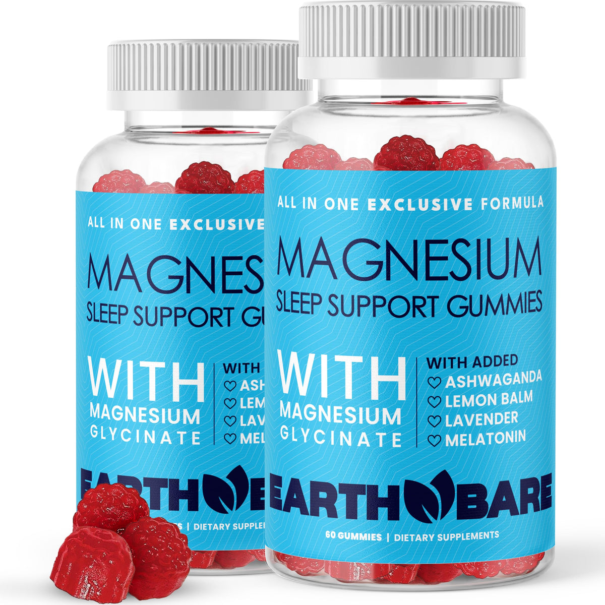 Earth Bare Gummies de Sommeil 120 gummies en pot
