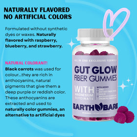 Earth Bare Gummies Prébiotiques 60 Gouttes Saveur Baie avec fruits frais