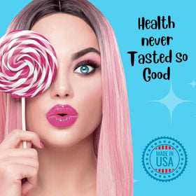 Earth Bare Gummies Prébiotiques 60 Gouttes Saveur Baie sur une table