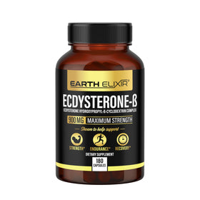 Earth Elixir Ecdystérone sur un fond naturel