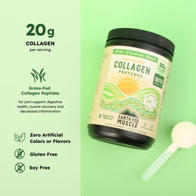 Earth Fed Muscle Collagen Peptides 558g side view