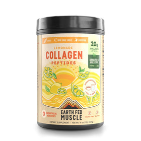 Earth Fed Muscle Collagène Peptides Citronnade 549g vue de face