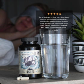 Earth Fed Muscle Forty Winkz ZMA 60 capsules dos du paquet