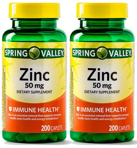 Earth&ME zinc 50 mg 200 comprimés vue de face