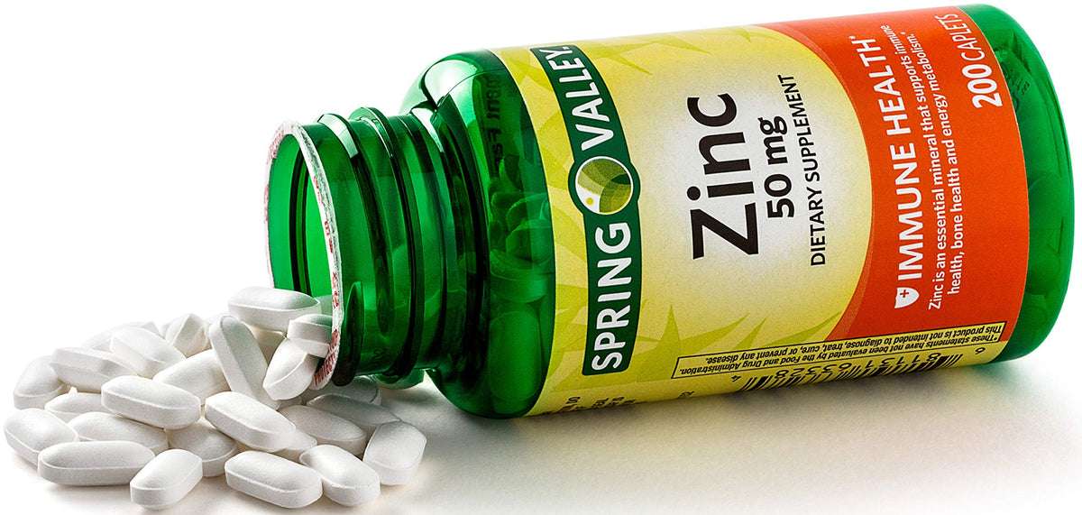 Earth&ME zinc 50 mg vu de dessus avec échelle