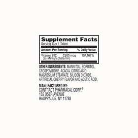 Earth's Splendor B12 2500mcg vegan cerise arrière