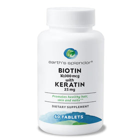 Earth's Splendor Biotine 10000 mcg comprimés vue avant