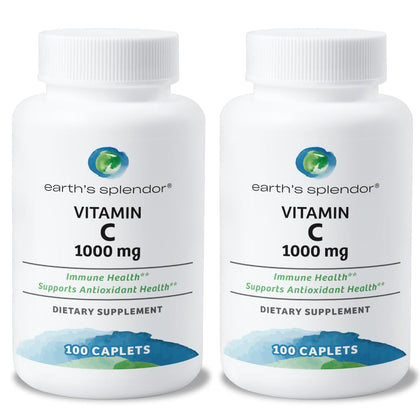 Earth's Splendor Complément Alimentaire Vitamine C 1000 mg pack avant