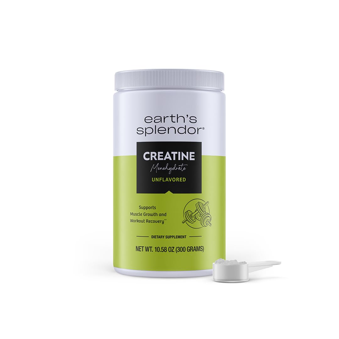 Earth's Splendor créatine monohydrate 60 portions vue de face