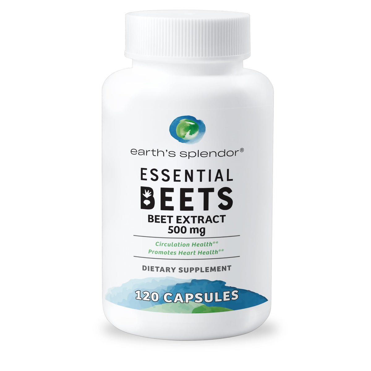 Earth's Splendor Extrait de Betterave capsules vue de face