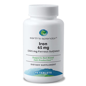 Earth's Splendor Fer 65mg tablettes vue de face