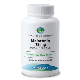 Earth's Splendor Melatonine 12mg 60 Tablettes vue avant