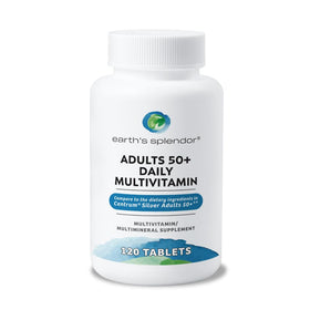 Earth's Splendor Multivitamine Adultes 50+ 120 comprimés vue de face