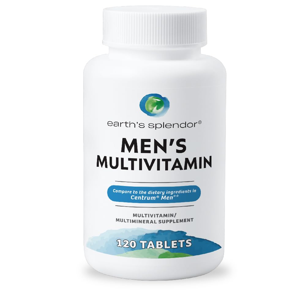 Earth's Splendor Multivitamines pour Hommes 120 comprimés devant