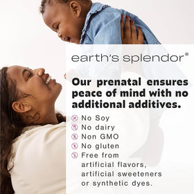 Earth's Splendor Multivitamines Prénatales 180 Comprimés avec emballage