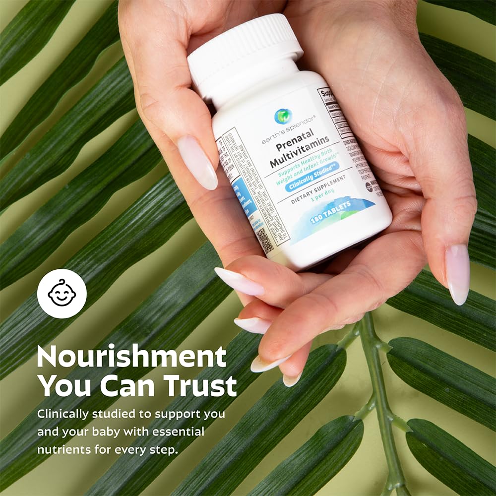 Earth's Splendor Multivitamines Prénatales 180 Comprimés en gros plan