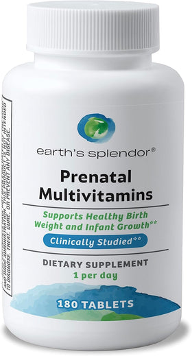 Earth's Splendor Multivitamines Prénatales 180 Comprimés vue avant