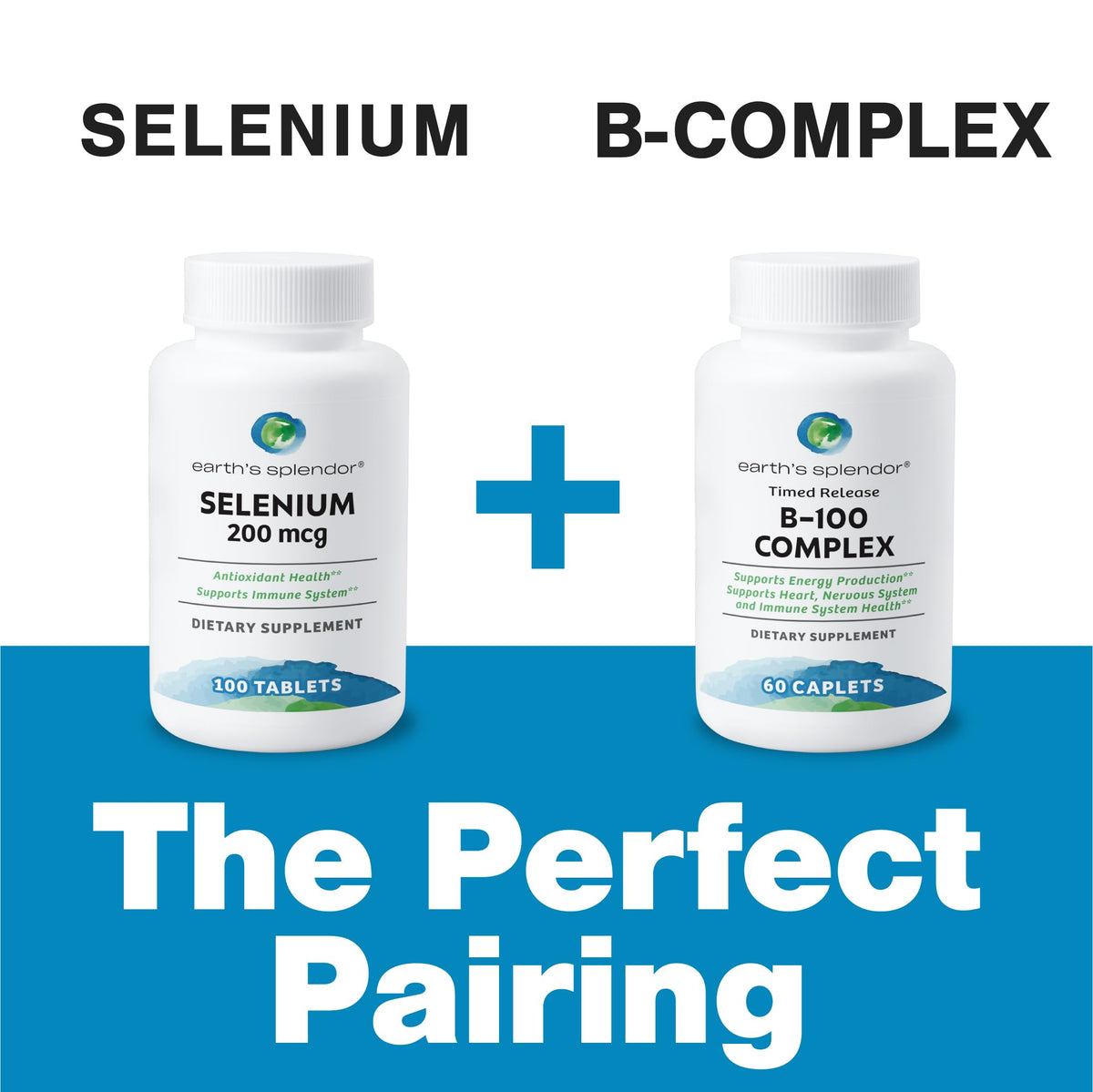 Earth's Splendor Sélénium 200 mcg 100 comprimés - emballage