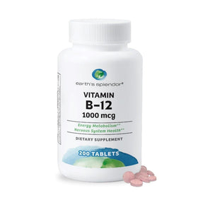 Earth's Splendor Vitamine B12 1000mcg 200 comprimés vue avant