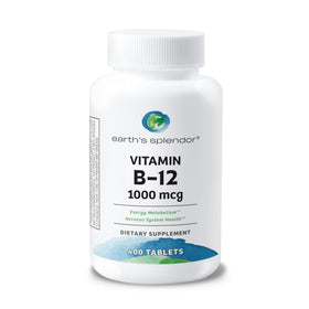 Earth's Splendor Vitamine B12 1000mcg 400 comprimés vue de face