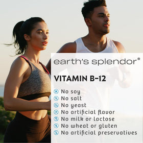 Earth's Splendor Vitamine B12 1000mcg côté droit