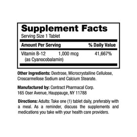 Earth's Splendor Vitamine B12 200 comprimés avec étiquette