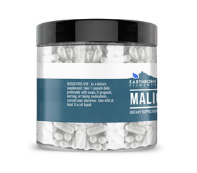 Earthborn Elements Acide Malique 200 capsules sur fond blanc