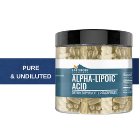 Earthborn Elements Alpha-Lipoic Acid capsules, arrière de l'emballage