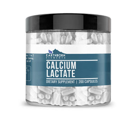 Earthborn Elements Calcium Lactate 200 Capsules vue avant