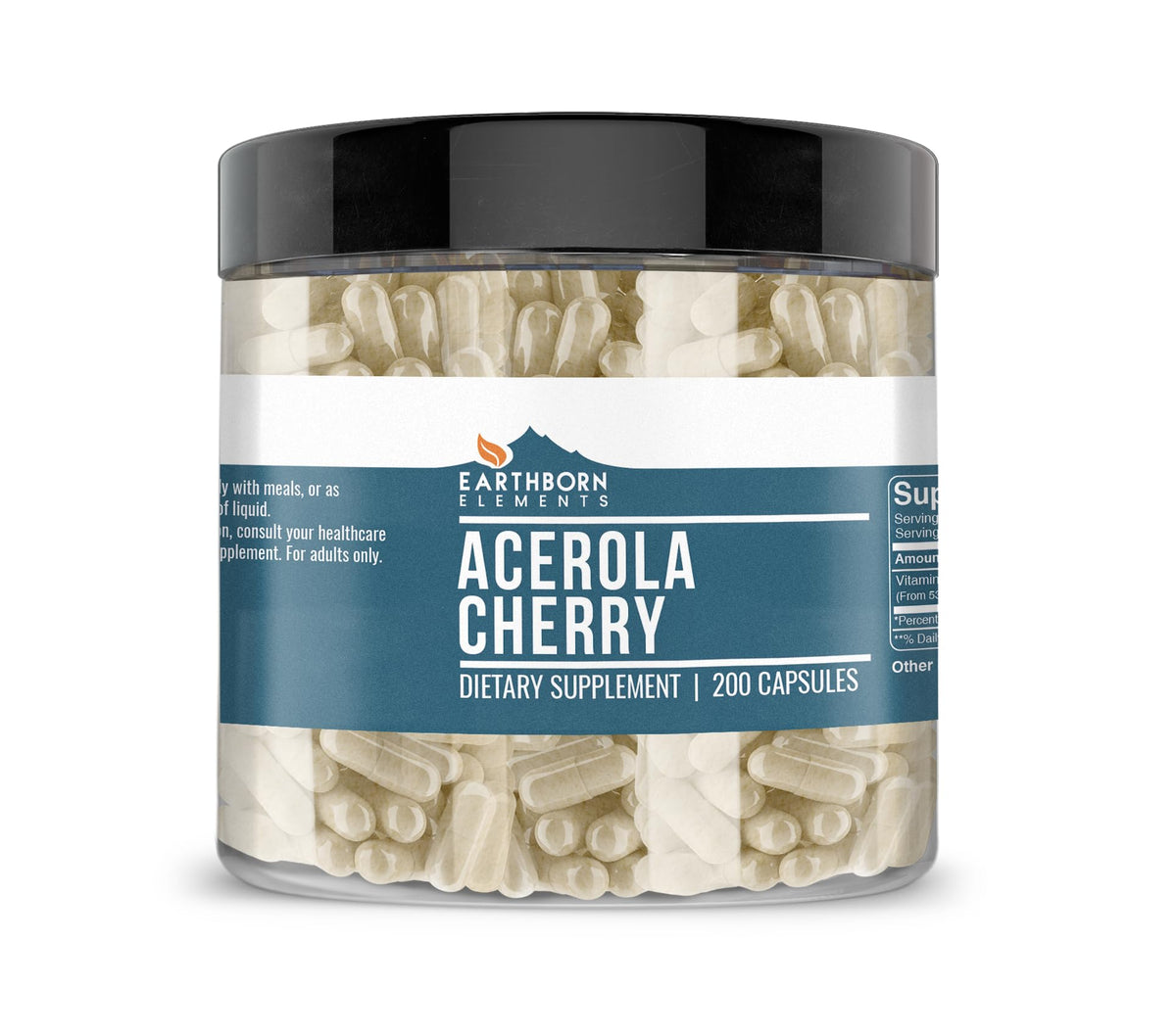 Earthborn Elements Capsules de Cerise Acerola 200 g vue avant