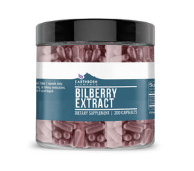 Earthborn Elements Extrait de Myrtille 200 capsules - vue avant