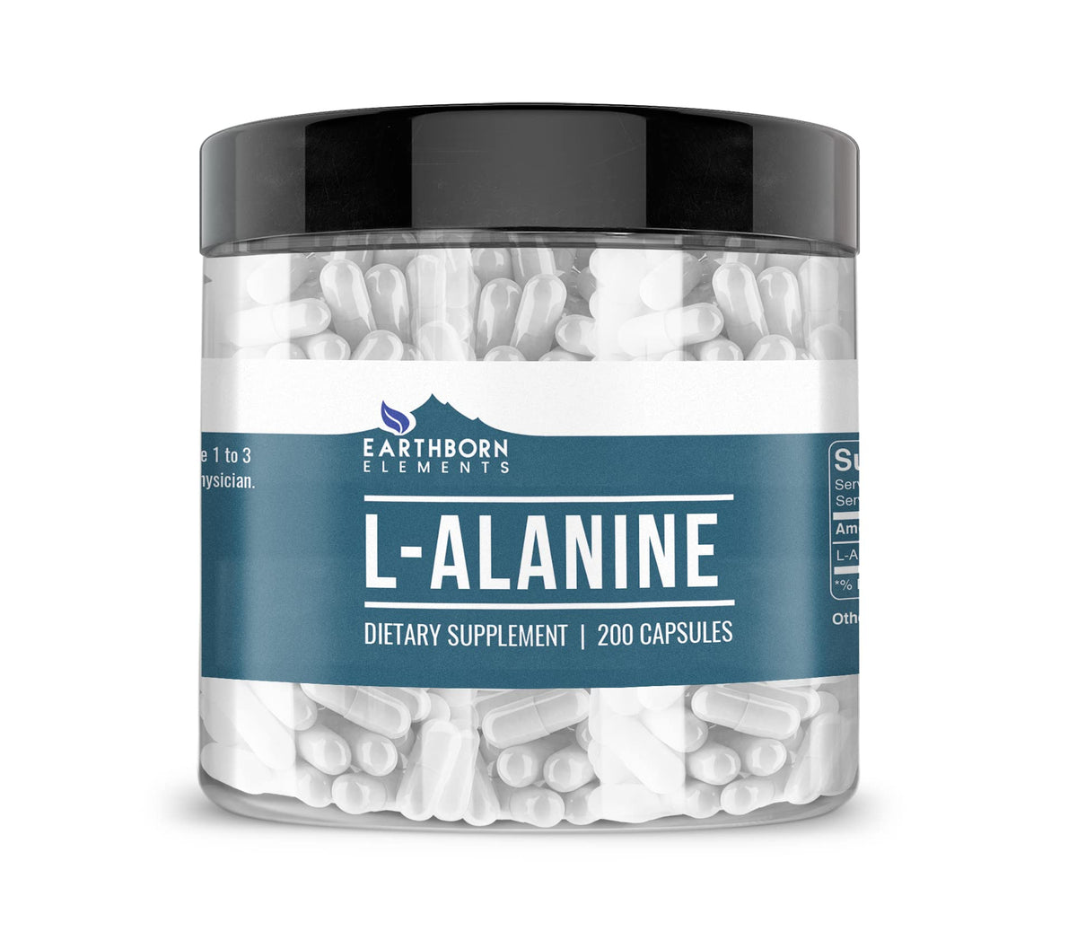 Earthborn Elements L-Alanine 200 capsules en boîte