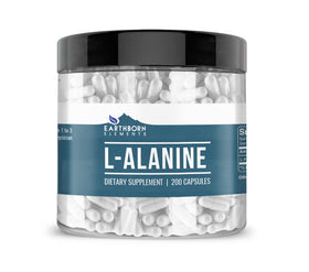 Earthborn Elements L-Alanine 200 capsules en boîte