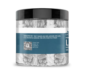 Earthborn Elements L-Glutamine capsules ouvertes sur une surface