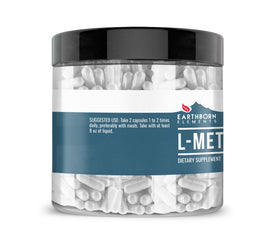Earthborn Elements L-Méthionine 200 gélules montrant le dosage