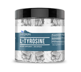 Earthborn Elements L-Tyrosine 200 capsules, vue de face