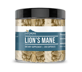 Earthborn Elements Lion’s Mane 200 capsules front view