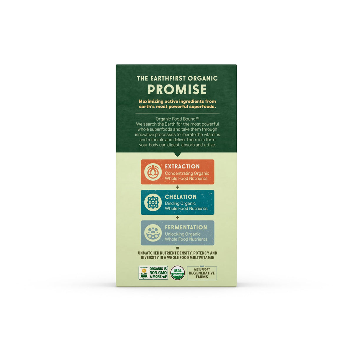 EarthFirst Organic Multivitamine Prénatale 60 Comprimés Bio en gros plan