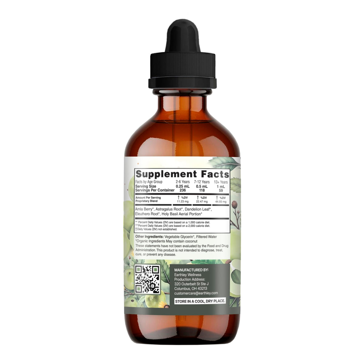 Earthley Wellness Adaptogenic daily wellness 132g - présentation sur une table