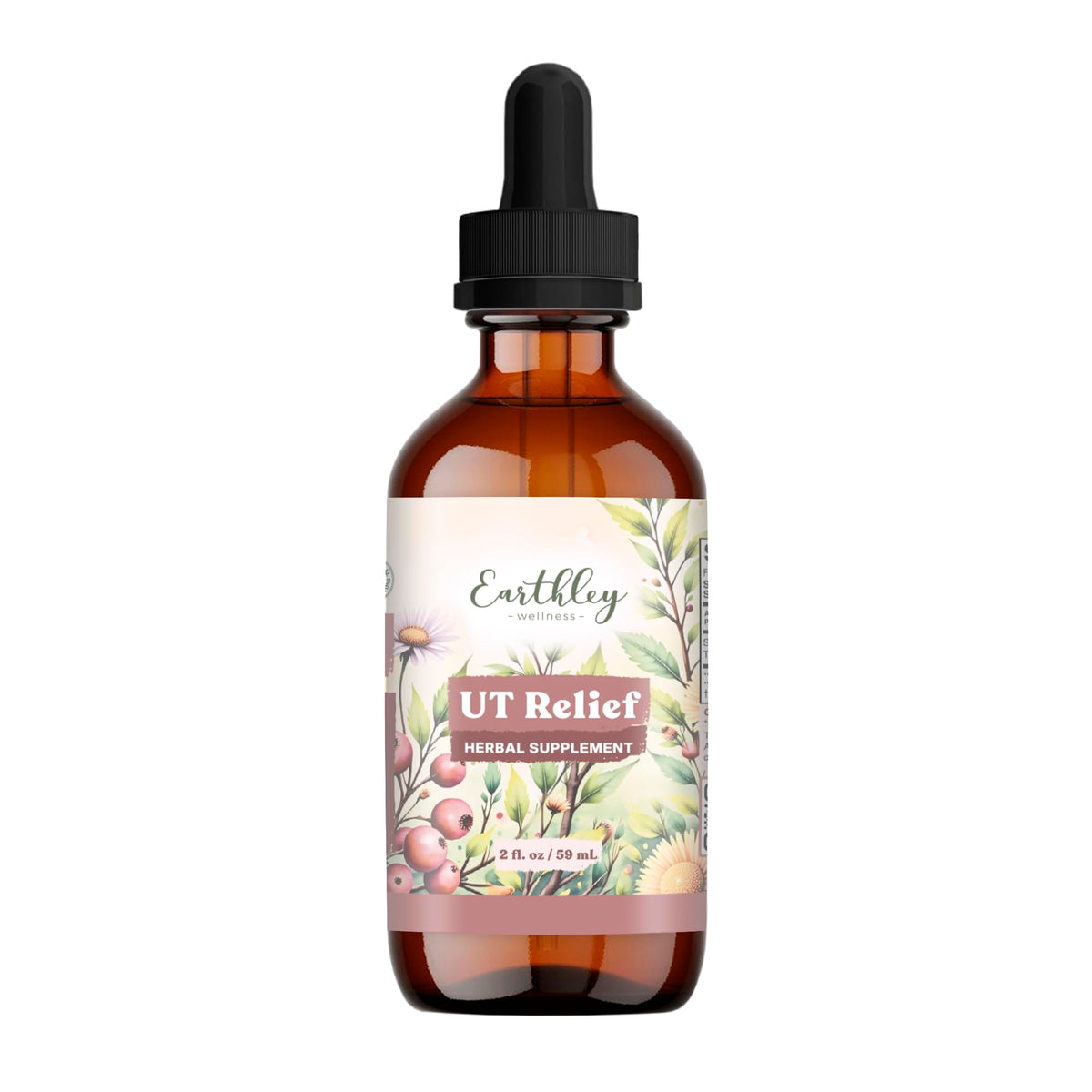 Earthley Wellness UT Relief 2oz bouteille vue de face
