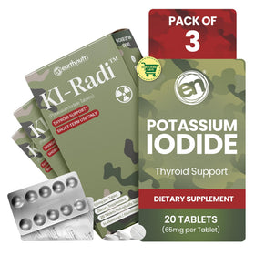 EarthNutri KI-Radi Tablettes d'Iode de Potassium 65 mg vue avant