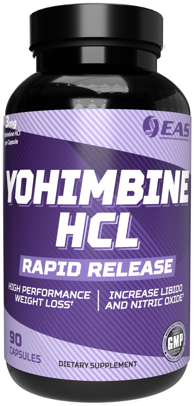 EAS Yohimbine HCl 90 capsules vue avant avec étiquette